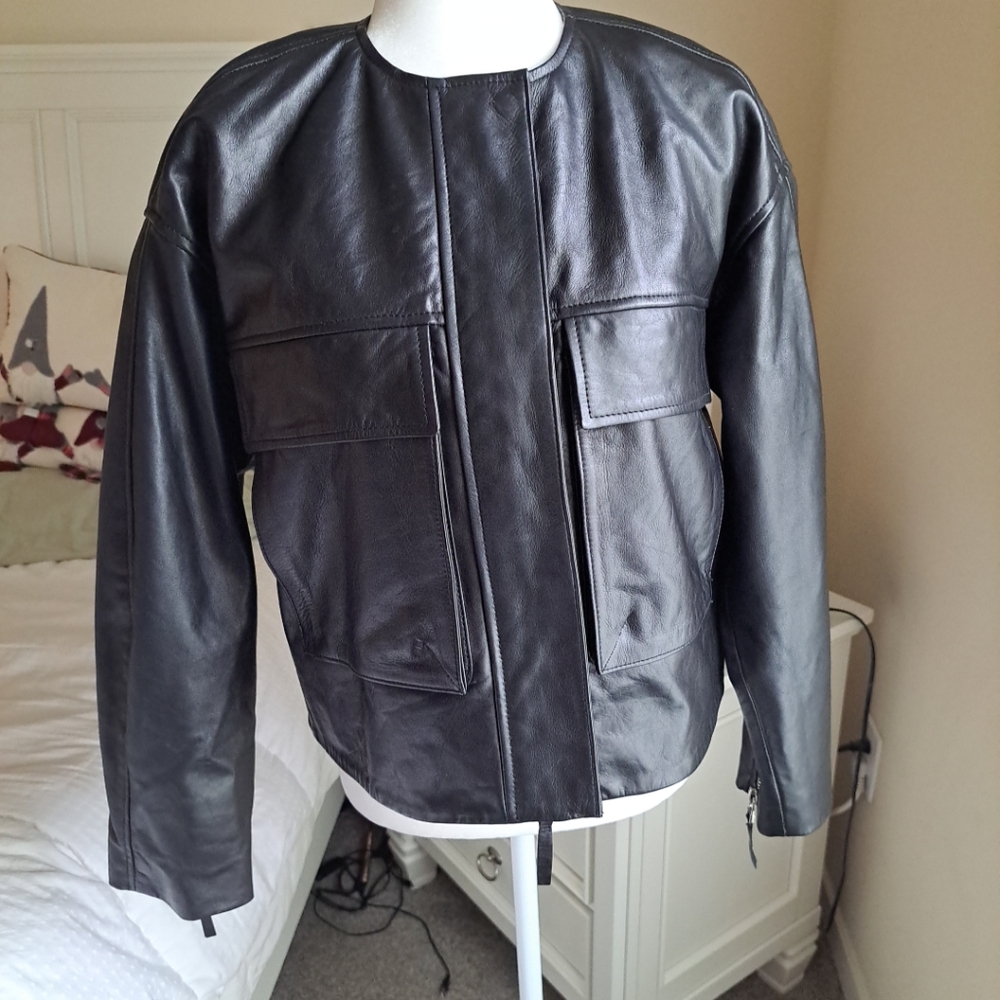 Zara Black Leather Jacket